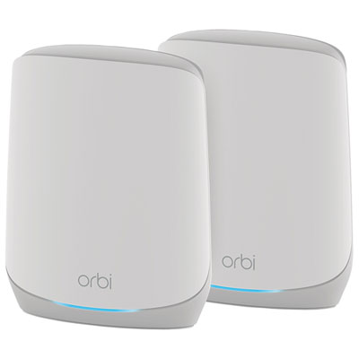 Image of NETGEAR Orbi Tri-Band AX5400 Whole Home Mesh Wi-Fi 6 System (RBK762S-100CNS) - 2 Pack