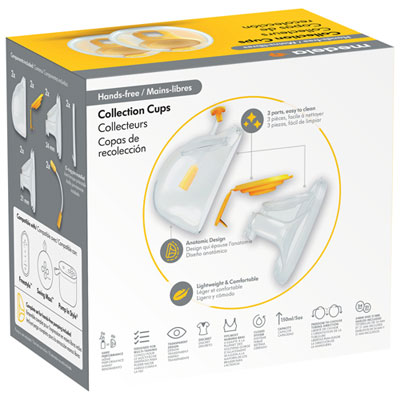 Medela Hands-free Collection Cups for Freestyle Flex, Pump in
