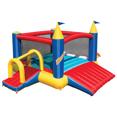 Image of Banzai Slide ‘N Fun Bouncy Castle - Multi-Colour