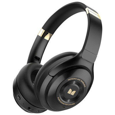 Monster Persona ANC Over-Ear Noise Cancelling Bluetooth Headphones - Black/Gold Love em