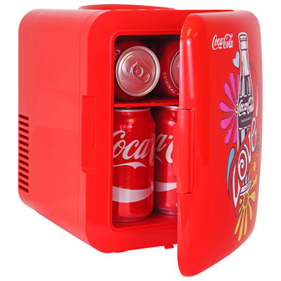 Image of Coca-Cola 0.14 Cu. Ft. Portable Mini Fridge (KDC4LOVE)
