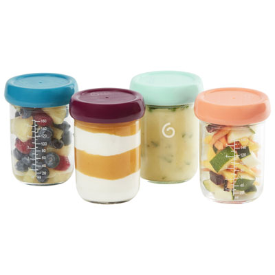 Image of Babymoov Glass Food Storage Containers - 4-Pack