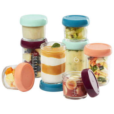 Image of Babymoov Glass Baby Food Storage Container - 8-Pack