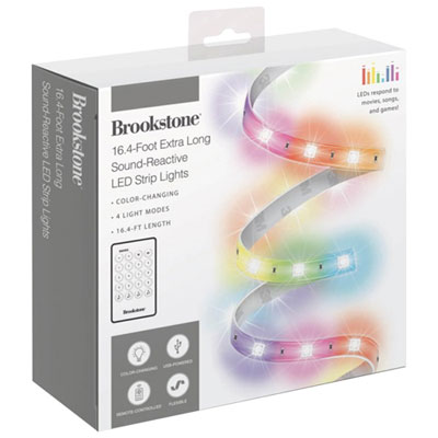 Image of Brookstone Remote Controlled LED Strip Light