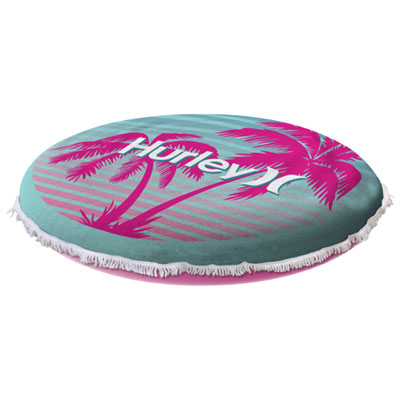 Image of Hurley Inflatable Towel Top Island Pool Float (1531007A) - Pink