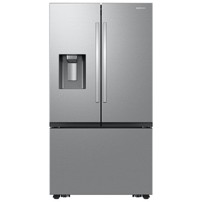 Samsung 36" 25.5 Cu. Ft. French Door SpaceMax Counter Depth Refrigerator w/ Water & Ice Dispenser (RF27CG5400SRAA) - Stainless