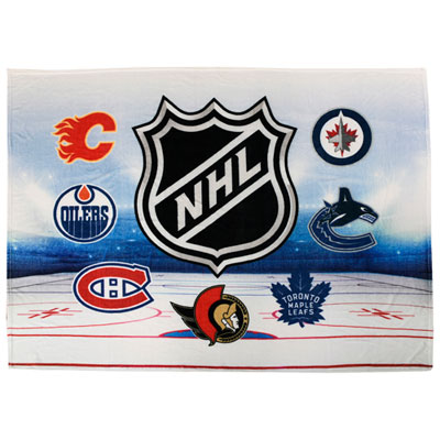 Image of Nemcor Fleece Plush Polyester Blanket - NHL