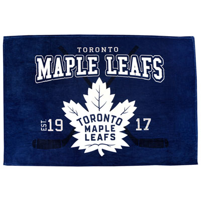 Image of Nemcor Fleece Plush Polyester Blanket - Toronto Maple Leafs