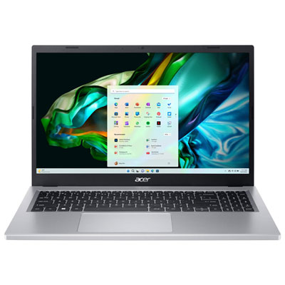 Image of Acer Aspire 3 15.6   Laptop - Silver (Intel Core i3-N305/512GB SSD/8GB RAM/Windows 11)