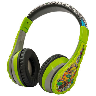 Image of KIDdesigns Turtles Over-Ear Bluetooth Kids Headphones - Green