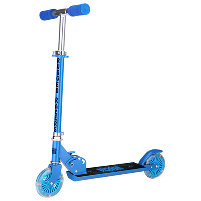 Image of Rugged Racers R1 2-Wheeled Foldable Kick Scooter - Blue