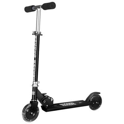 Image of Rugged Racers R1 2-Wheeled Foldable Kick Scooter - Black