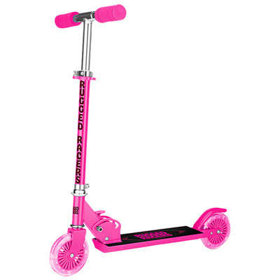 Image of Rugged Racers R1 2-Wheeled Foldable Kick Scooter - Pink
