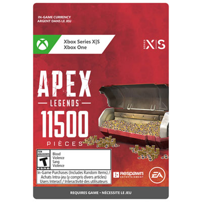 Apex Legends : 11 500 Pièces (Xbox Series X|S/xbox One) - Téléchargement Numérique Love the game