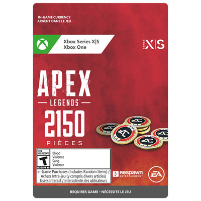 Apex Legends : 2150 Pièces (Xbox Series X|S/xbox One) - Téléchargement Numérique Best thing ever my kidz love it when its for myself lol