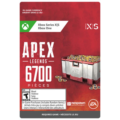 Apex Legends : 6700 Pièces (Xbox Series X|S/xbox One) - Téléchargement Numérique Apex is the best game out right now 