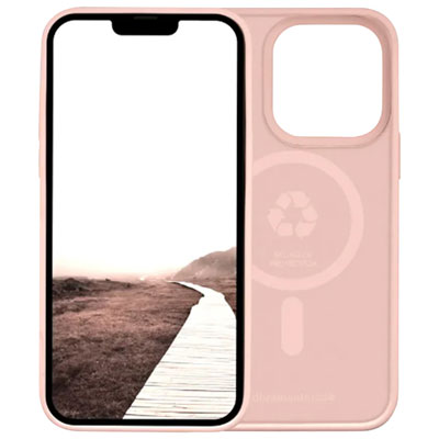Image of Dbramante1928 Monaco Fitted Hard Shell Case with MagSafe for iPhone 15 Plus - Pink Sand