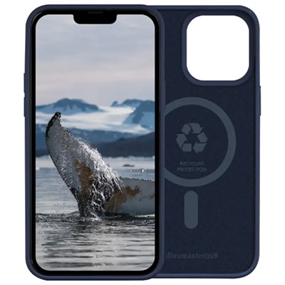 Image of Dbramante1928 Monaco Fitted Hard Shell Case with MagSafe for iPhone 15 - Pacific Blue