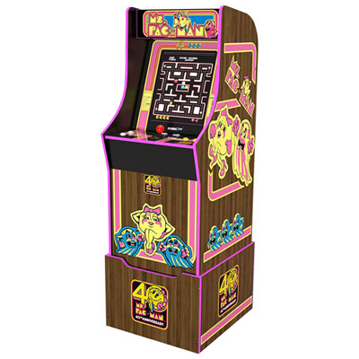 Arcade1Up Ms. PAC-MAN 40th Anniversary Collection Arcade Machine Looks really nice along side other Arcade1up machines that I own