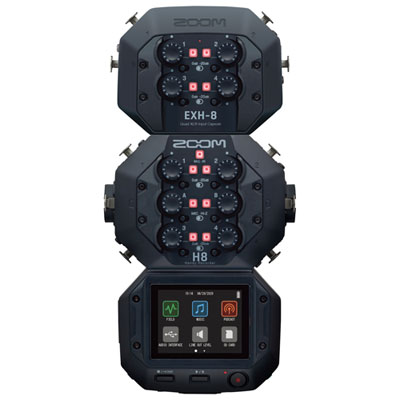 Capsule D'entrée Xlr Externe Exh-8 De Zoom Pour Zoom H8 (Zexh8) - Noir