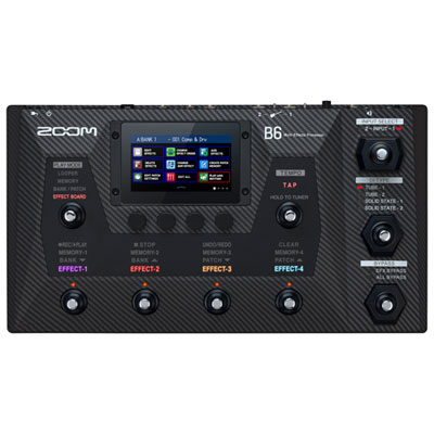 Processeur À Effets Multiples B6 Bass De Zoom (Zb6) - Noir