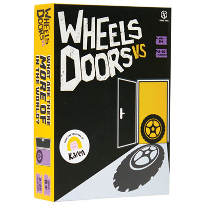 Image of Wheels Vs Doors Card Game - English
