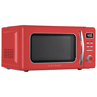 Red microwave on sale best buy