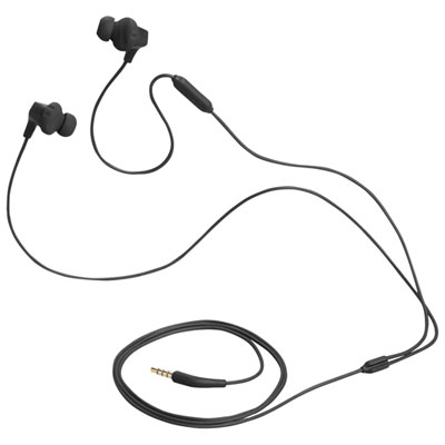 JBL Endurance RUN 2 In-Ear Wired Sport Headphones - Black Les embouts des écouteurs sont très doux et confortable à porter et reste bien maintenu dans les oreilles, ils ne tombe pas, on peut faire son sport sans risqué de toujours remettre les écouteurs aux oreilles