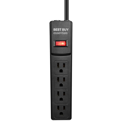 Image of Best Buy Essentials 4-Outlet Surge Protector - Only at Best Buy