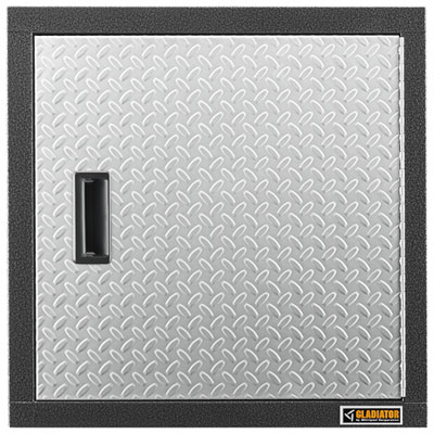 Gladiator 24 Premier Wall GearBox Steel Cabinet (GAWG241DRG) - Silver Tread Love the look