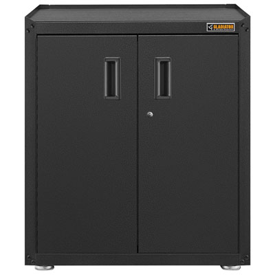 Gladiator Heavy-Duty Steel Modular Cabinet (GAGB28FDESG) - Hammered Granite The amazing feature about it is that it locks and the doors are so attractive I love it and maybe looking