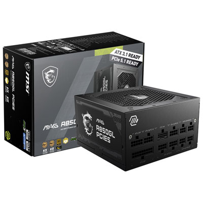 MSI MAG A850GL PCIE 5 80 Plus Gold 850W Fully Modular 12VHPWR Cable ATX 3.0 Power Supply Very good best purchases love it gooooooooooooooood