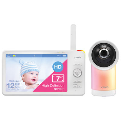 Image of VTech 7   Video Baby Monitor with Night Light, Night Vision & Two-Way Audio (RM7766HD)