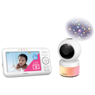 Image of VTech 5   Video Baby Monitor with Night Light, Night Vision & Two-Way Audio (VM5463)