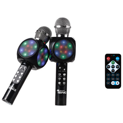 Image of Ising Dual Wireless Karaoke Microphones with Built-In Speaker (ISK310)