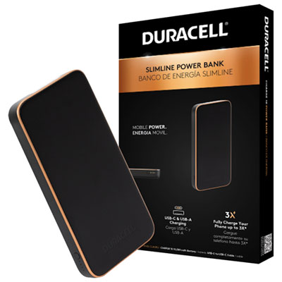 Chargeur Portable Usb-A/usb-C De 10 000 Charge 10 De Duracell - Noir
