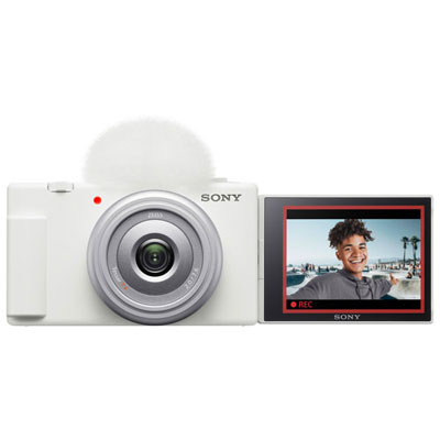 Open Box - Sony ZV-1F Content Creator Vlogger 20.1MP Digital Camera - White