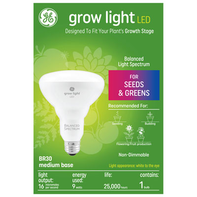 Image of GE Grow Light BR30 LED Light Bulb
