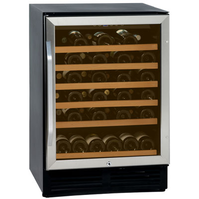 Image of Avanti 50-Bottle Wine Cellar (WCR506) - Black Stainless Steel