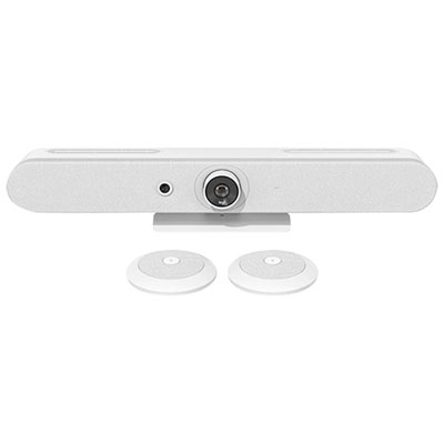 Logitech Rally Bar Ultra HD 4K 30fps Mini Video Conferencing Camera with Microphone - White