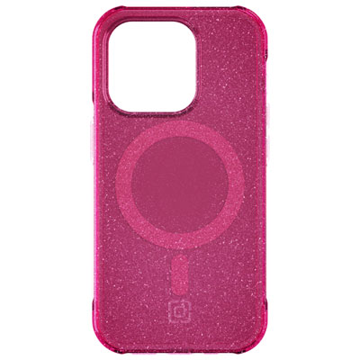Image of Incipio Forme Fitted Hard Shell Case with MagSafe for iPhone 15 Pro - Pop Pink Glitter