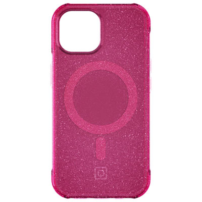 Image of Incipio Forme Fitted Hard Shell Case with MagSafe for iPhone 15/14/13 - Pop Pink Glitter