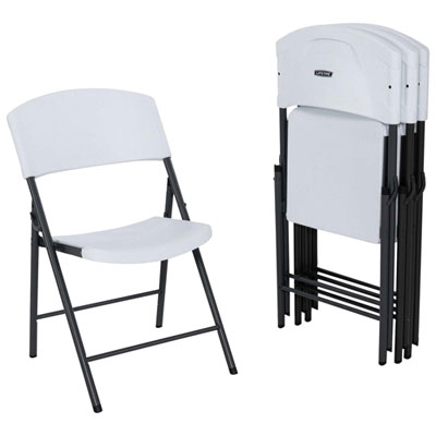 Lifetime Traditional Folding Dining Chair - Set of 4 - White/Black [This review was collected as part of a promotion