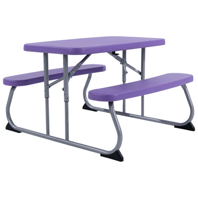 Lifetime Outdoor Children’s Rectangular Picnic Table - Purple