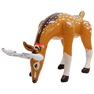 Image of Occasions 4 Ft. Inflatable Grazing Style Reindeer