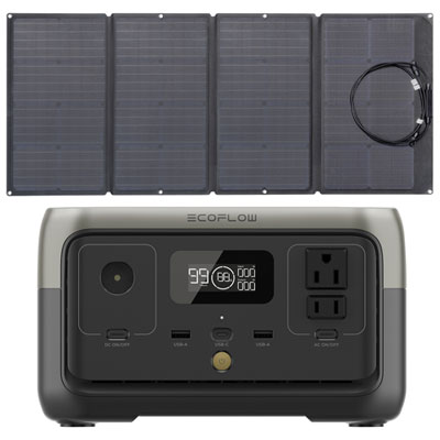 EcoFlow RIVER 2 Portable Power Station & 160 Watts Solar Panel Bundle The best yet