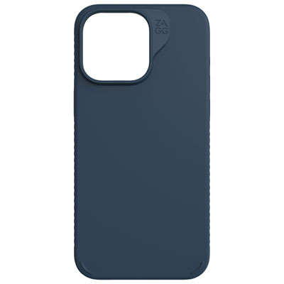 ZAGG Manhattan Snap Fitted Hard Shell Case with MagSafe for iPhone 15 Pro Max - Navy
