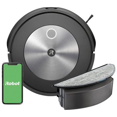 Image of iRobot Roomba Combo j5 Wi-Fi Connected Robot Vacuum & Mop - Graphite (j517020)