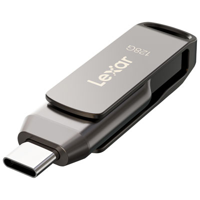 Image of Lexar JumpDrive Dual Drive D400 128GB USB 3.1 + USB-C Flash Drive