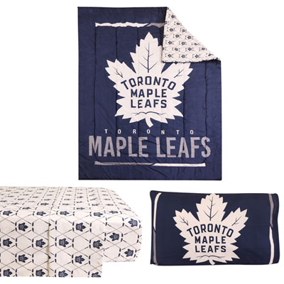 NHL 4-Piece Bed Sheet Set - Twin - Toronto Maple Leafs